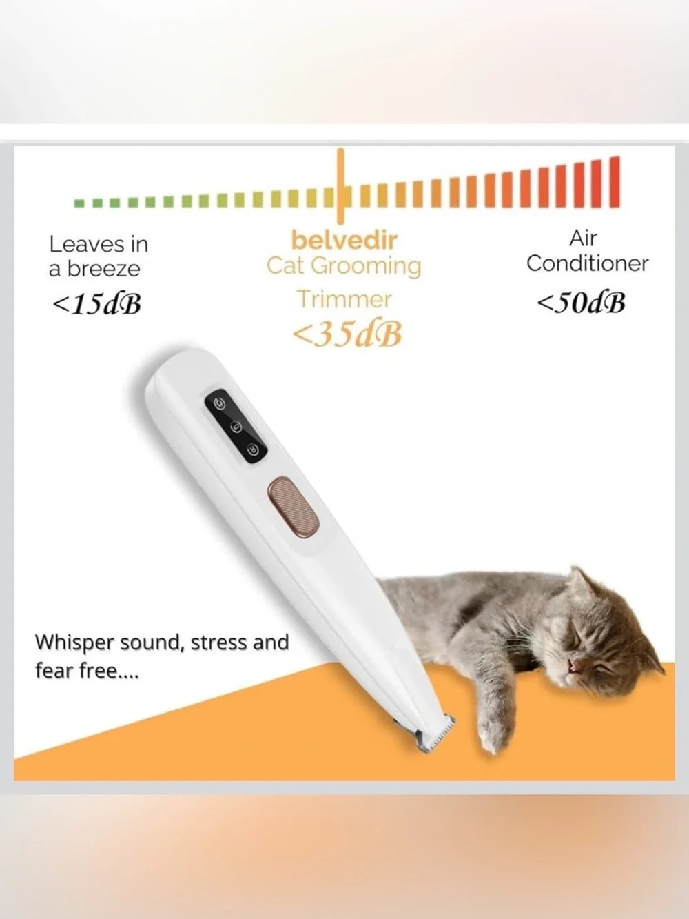 New Open Box Cat Grooming Trimmer, Belvedir Cat Trimmer, Cordless Pet Shaver